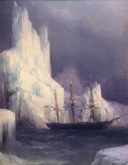 Ivan Aivazovsky Icebergs in the Atlantic china oil painting image